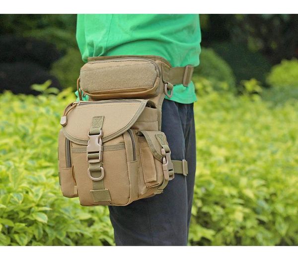 

outdoor waist leg bags men hiking bag military hunting climbing outdoors sports multifunction tactical nylon package