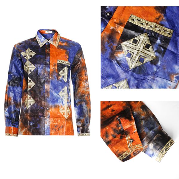 

2021african men clothes embroidery dashiki shirts long sleeve 2021 bazin african print t shirt traditional fashion clothing, Red