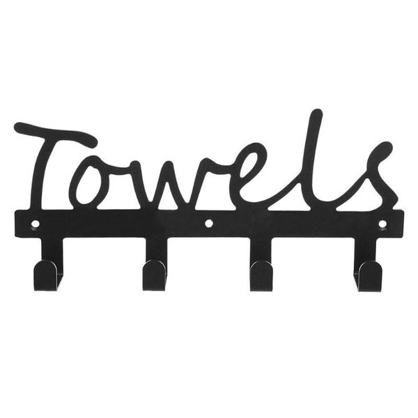 

hooks & rails durable bathroom towel rack hook wall mounted hanger holder