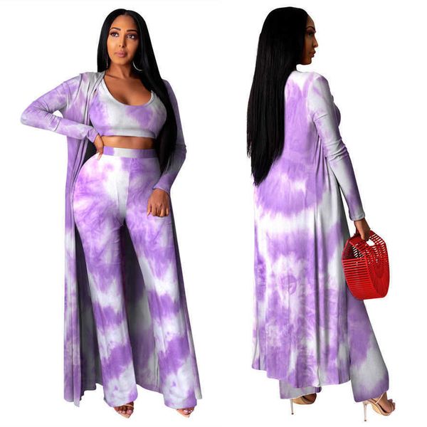 

casual fashion coat vest wide leg pants three piece suit new autumn fashion, White