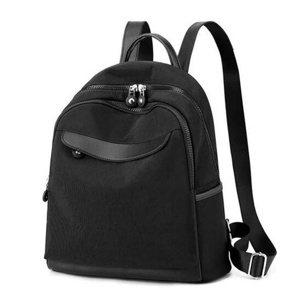 

backpack korean style design canvas men women's fashion waterproof double zipper travel shoulder bags
