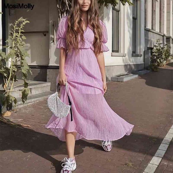 

casual dresses chic purple v neck midi dress women vestidos boho party puff sleeve big pendulum 5lpu, Black;gray