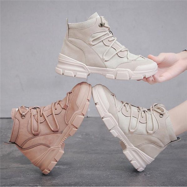 

boots australia women shoes winter ankle for platform motorcycle fashion ladies beige khaki, Black