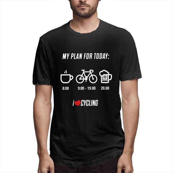 

men's t-shirts men fashion graphic my plan for today printed youth casual t-shirt, White;black