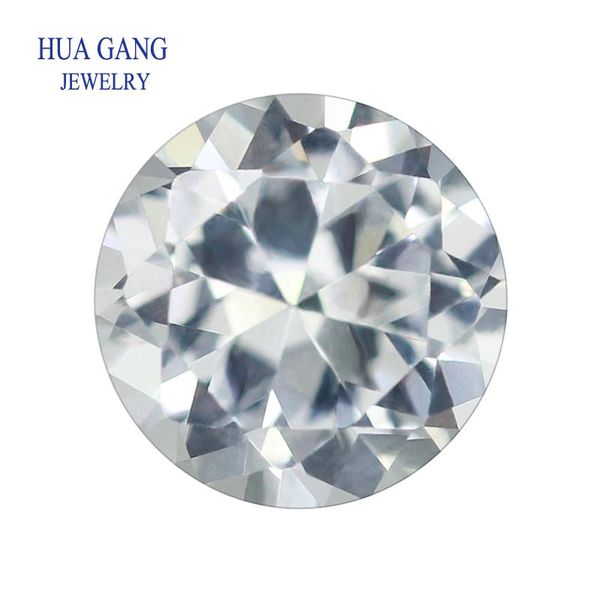 

other white synthetic spinel stone small size 6mm round brilliant cut gems for jewelry