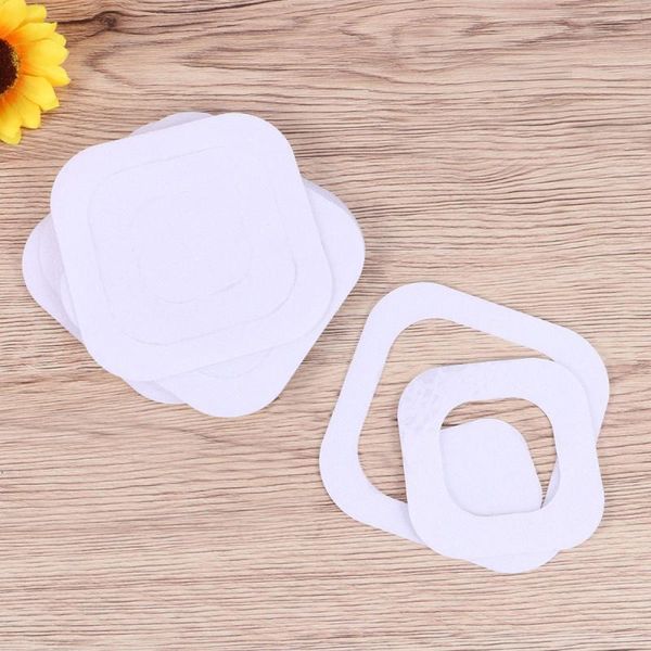 

bath mats 10pc square anti-slip stickers waterproof wear-resistant self-adhesive for bathroom bathtub swimming pool (white)