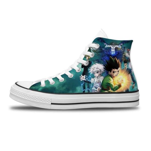 

hunter x hunter diy japanese anime cartoon customized running non-slip casual shoes for man trend sports shoes