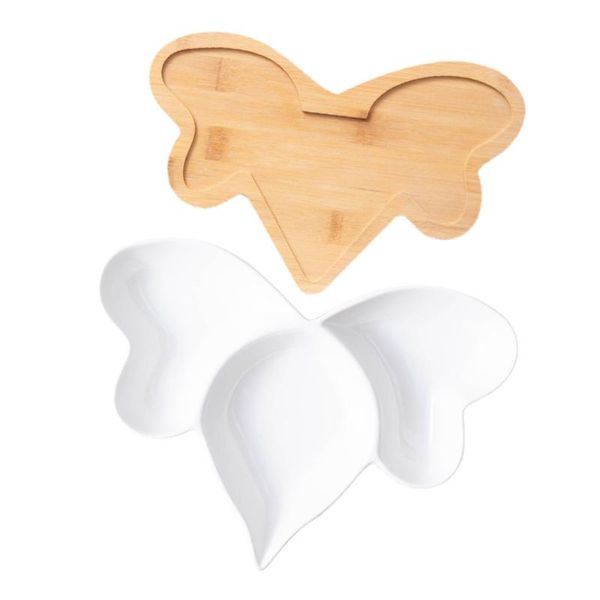 

dishes & plates 1 set ceramic fruit dish snack service compartment storage