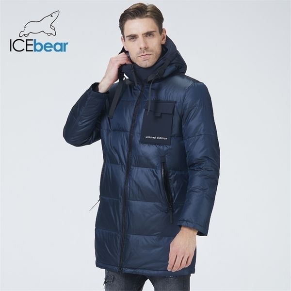 

male premium travel wear hooded winter coat fashion brand men's clothing large pocket mwd21923i 211204, Black
