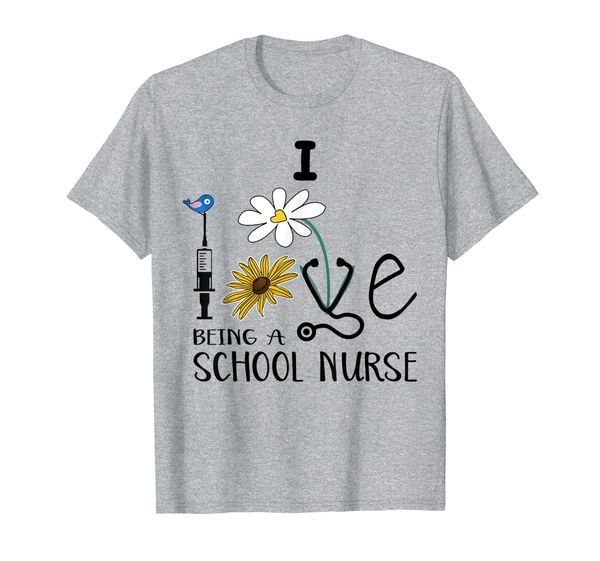 

Back To School I Love Being A School Nurse Nursing Gift Idea T-Shirt, Mainly pictures