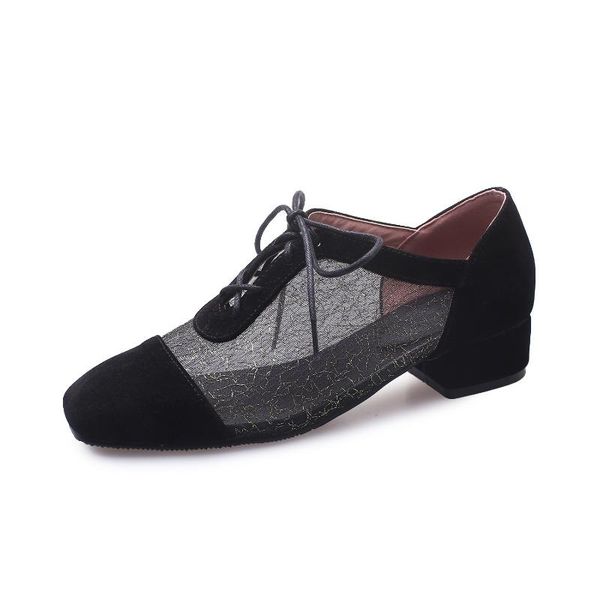 

dress shoes early spring with 2021 low heel is a leisure female 32-43, Black