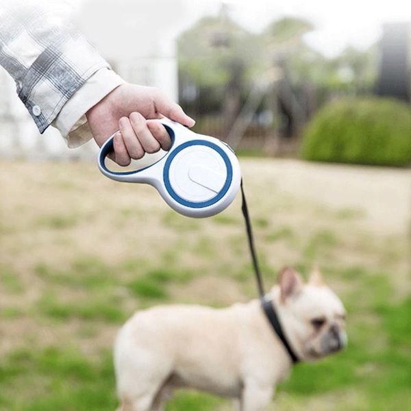 

dog collars & leashes 3/5m long strong pet leash for large dogs durable nylon retractable big walking leads automatic extending rope
