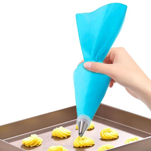 

8pcs/set silicone pastry bag tips kitchen diy cake icing piping cream decorating tools reusable bags 6 nozzle set baking &
