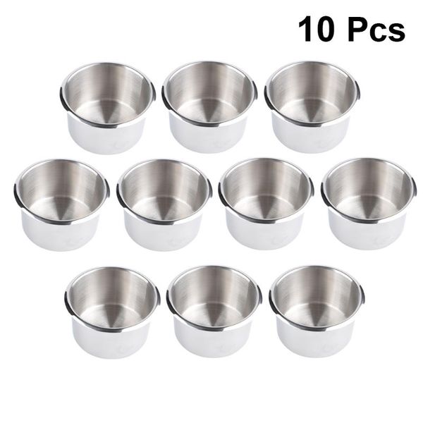 

parts stainless steel casino drop-in cup holder 10 pcs table drink for rv car truck