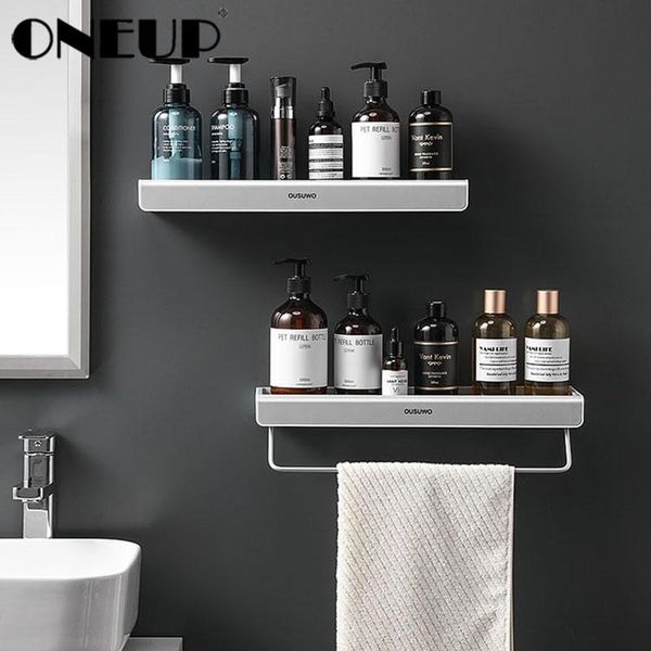 

bath accessory set oneup wall mount storage rack for bathroom kitchen shower shelf towel organizer accessories drainable shelves