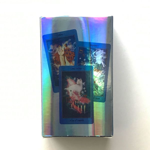 

board game holographic tarot cards celestials family party playing