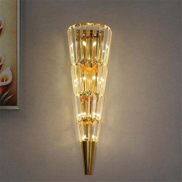 

golden crysta wall lighting artistic sconce luxury stairs luminaire decorative corner led contracted lobby lamps lamp