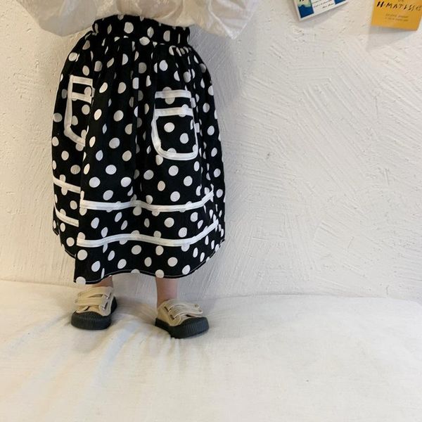 

skirts 2021 spring korean girls toddler dot kids girl clothing baby skirt, Blue