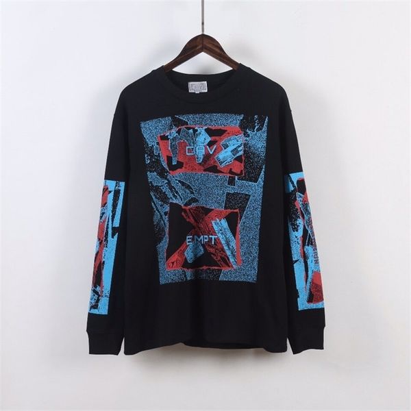 

cavempt fashion brand ce long sleeve t-shirt black and white bottomed shirt w0ue