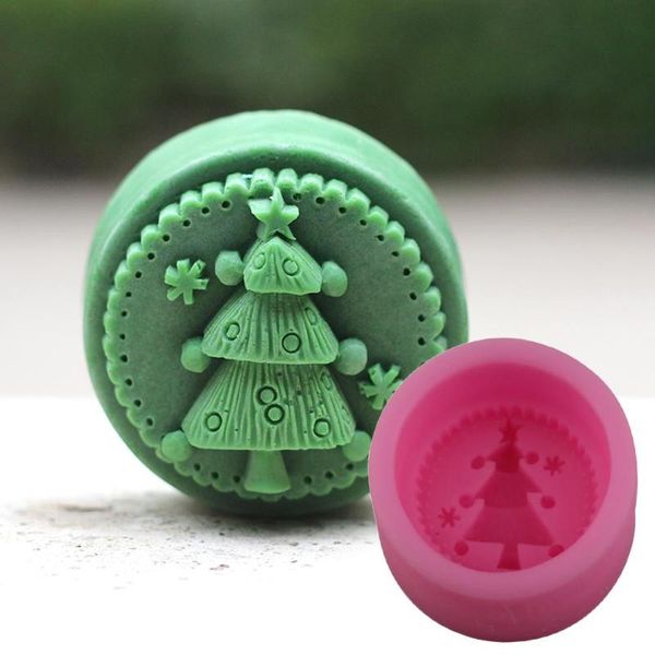 

craft tools silicone soap mold christmas tree pattern mould cake chocolate jelly pudding baking tool diy making
