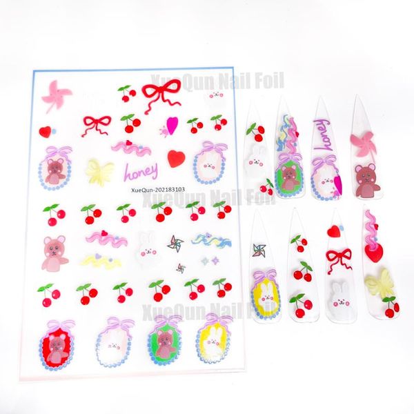 

gift wrap xuequn-202183103 cartoon bear nail sticker