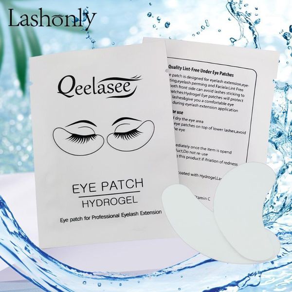 

qeelasee lint under eye patches hydrogel gel pads for eyelash extension1