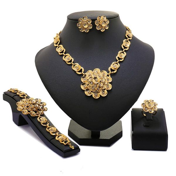 

earrings & necklace right noble gold colorful jewelry set nigerian wedding woman accessories african beads flower designer, Silver