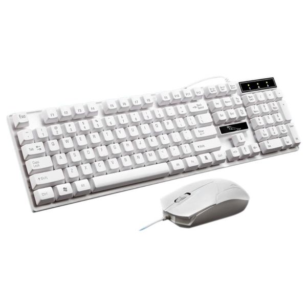 

optical portable home ergonomic keyboard mouse set combo deskcolorful rainbow backlit office wired universal gaming abs combos