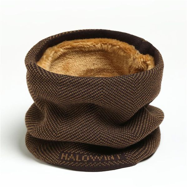 

scarves 2021 warm collar solid thick cashmere-like neck scarf luxury kintted ring women men snood winter foulard, Blue;gray
