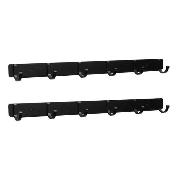 

pcs coat and hat hook racks black hanging wall mounted aluminium towel hooks hanger organizer for home & rails