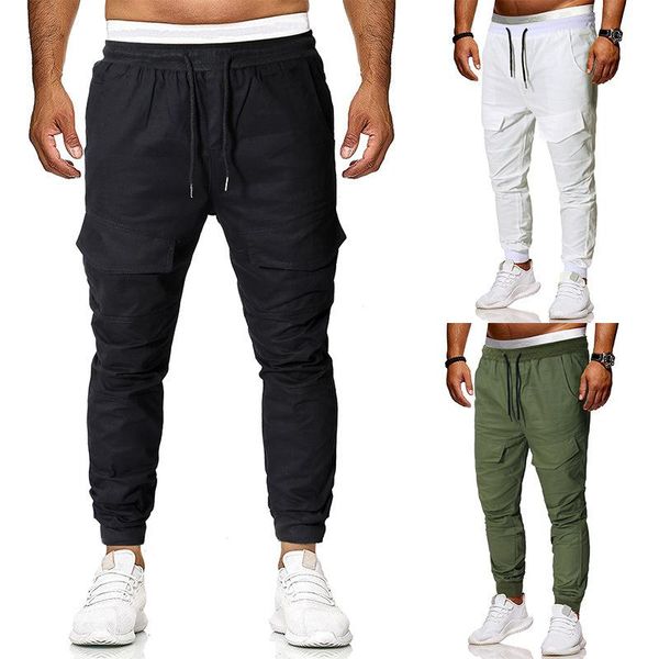 

sportswear sports pants brand jogging men running swearing trainng pant joggers fashion sweatpants men's, Black