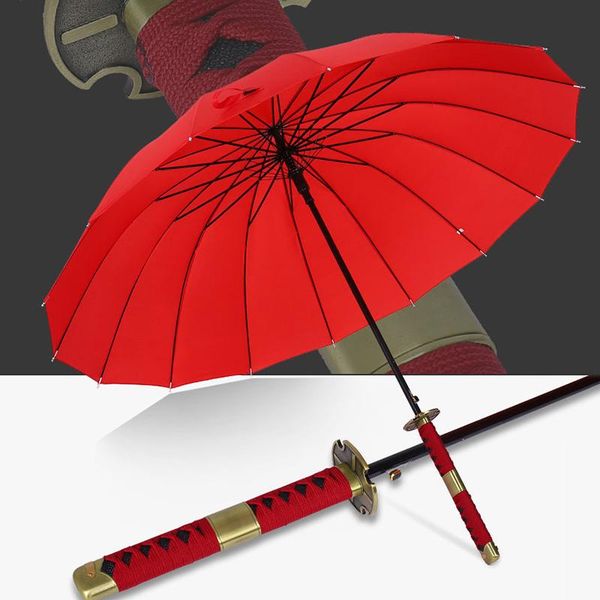 

umbrellas creative japanese ninja-like umbrella samurai sword men big rain women windproof long handle sombrilla automatico open