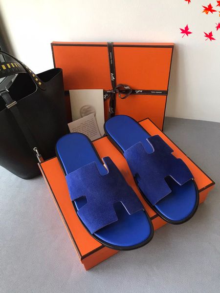 

luxurys men slippers designer rubber slides sandal mens designers flat fashion shoes beach flip flops flower with box size 39-45 -g490, Black