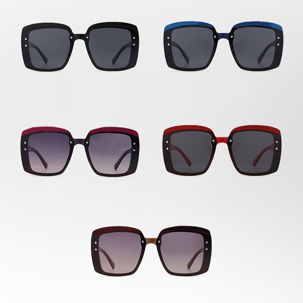 

womens leisure travel polarized sunglasses for women standard eyewear glass lenses glasses big frame shades black transparent lens goggles 5, White;black