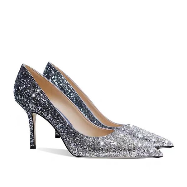 scarpe firmate da donna scarpe eleganti scarpe eleganti Designer di lusso 100% pelle Tacco a spillo singolo donna stile primaverile e autunnale Donna Ms taglia 35-42 6,5 cm 8,5 cm