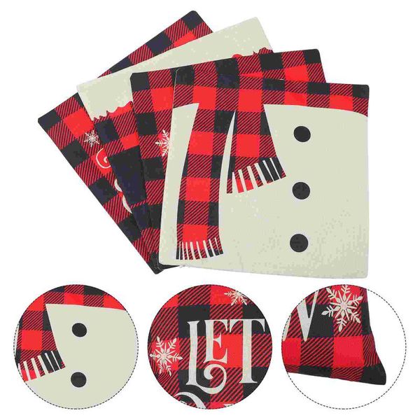 

cushion/decorative pillow 4pcs christmas throw covers lovely cushion cases pretty cover