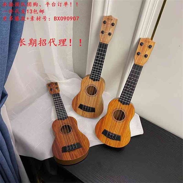 

gift guitar toy yukri beginner 44cm guitar small instrument can be played