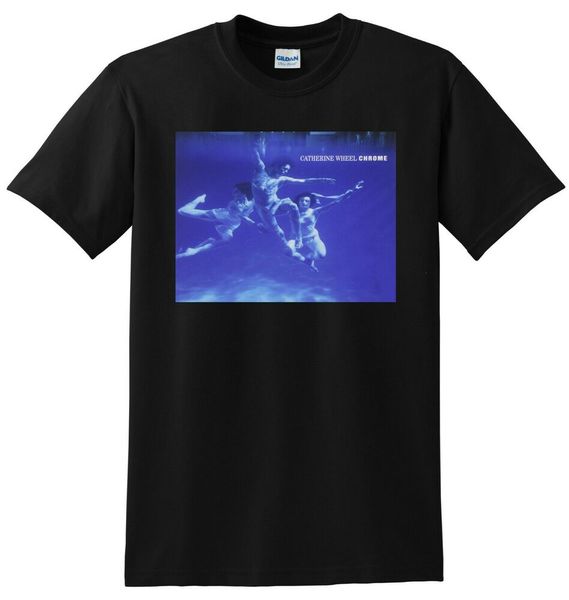 

catherine wheel t shirt chrome vinyl cd cover small medium large or xl, White;black