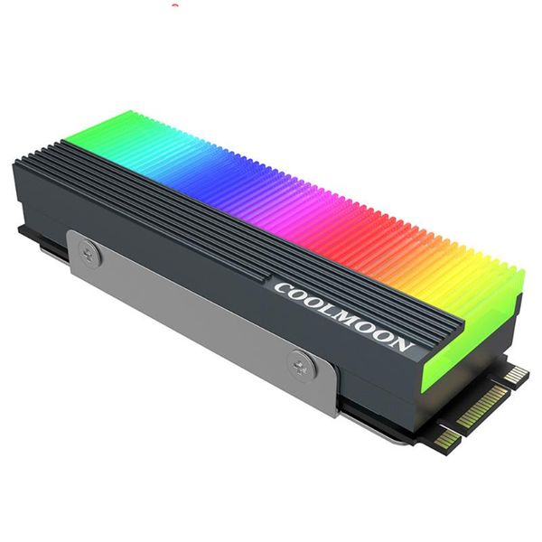 

fans & coolings cm-m7s argb ssd heatsink 5v 3pin nvme ngff m.2 2280 solid state drive hard disk cooling radiator heat sink cooler vest therm