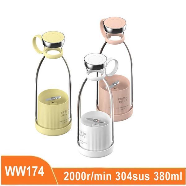 

juicers mini portable juicer usb electric mixer fruit smoothie blender for machine personal juice extractor double blade 1400mah