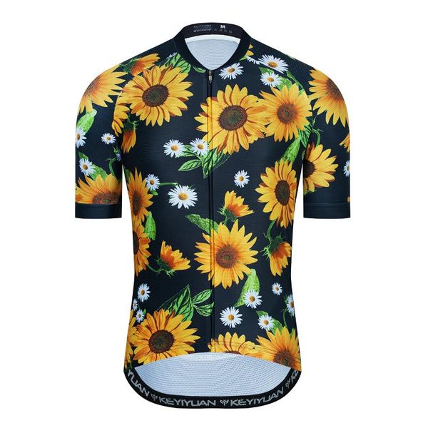 

racing jackets keyiyuan 2022 men cycling jersey summer short sleeve bike shirt bicycle camisetas ciclismo mtb manga corta, Black;red