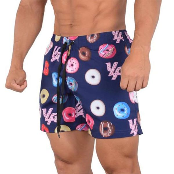 

shorts muscle men's volleyball beach pants fashion casual breathable quick dry three running shorts, White;black