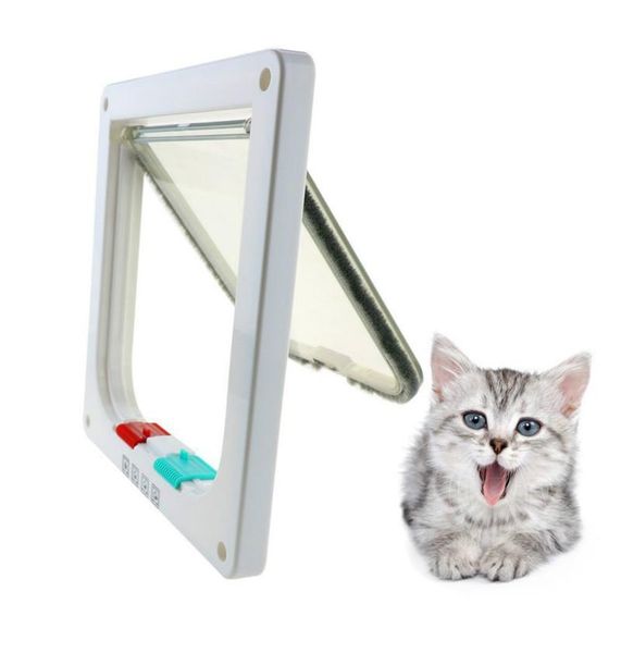 

dog houses & kennels accessories pet door lockable security flap for cat kitten wall mount animal small gate