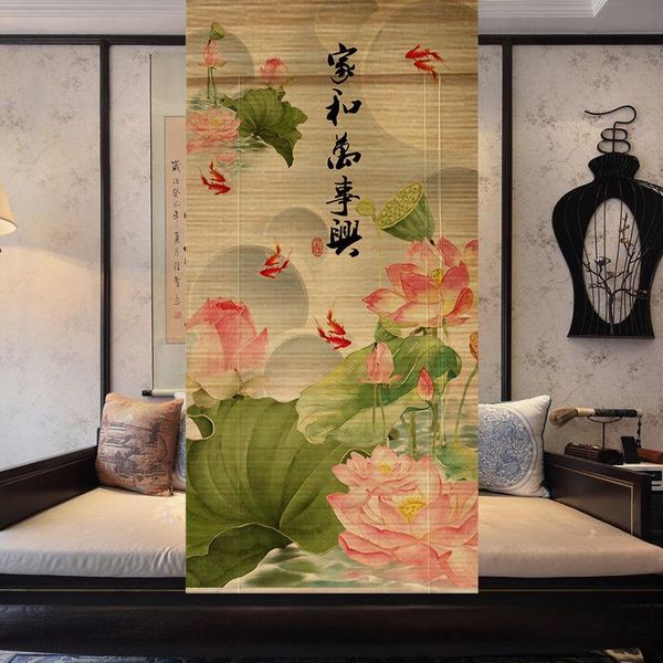 

blinds [flowers and birds] curtain retro rolling door tea room balcony household bamboo partition