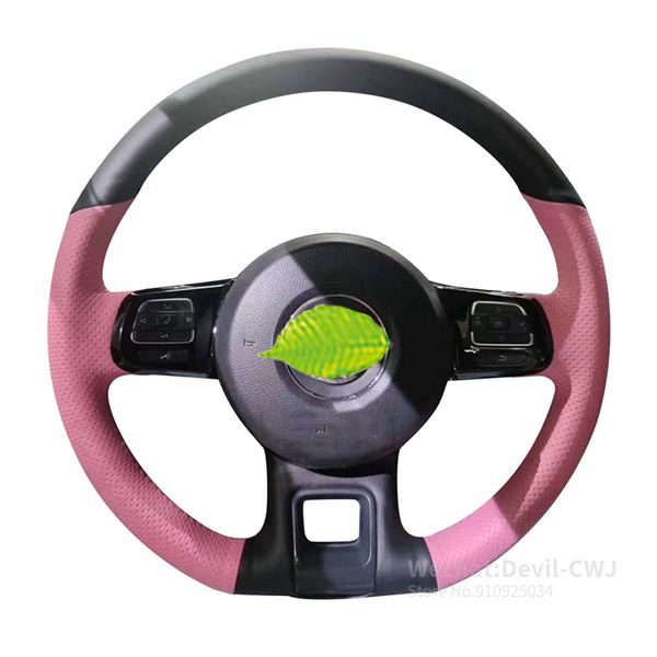 

alcantara leather steering wheel cover for volkswagen beetle premium grip cover 2006-2019 2007 2008 2009car interior accessories