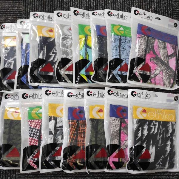 

promotion random style selling ethika men's underwear sports hip hop rock special underwear skateboard street fashion elastic quic, White;black