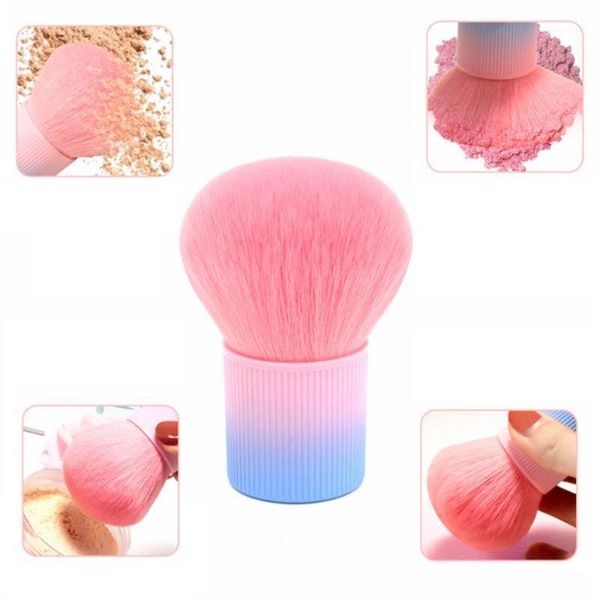 

gradient color powder brush mushroom head makeup pink foundation blush large beauty brushes1