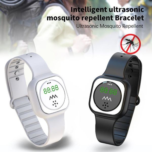 

smart wristbands professional ultrasonic anti mosquito insect pest bugs repellent repeller wrist bracelet wearable devices