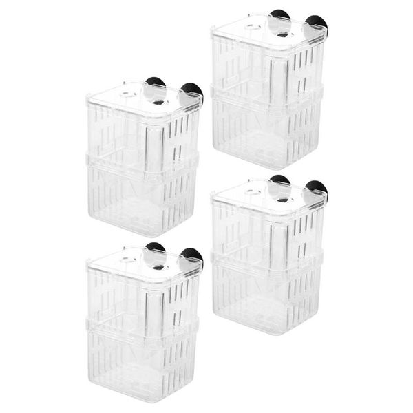

aquariums 4pcs fish breeding boxes aquarium breeder tank cases containers
