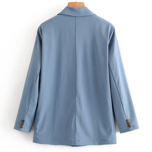 

dresses spring women's new fashion wild lapel two buckle loose long-sleeved casual female sweet professional suit, Black;gray